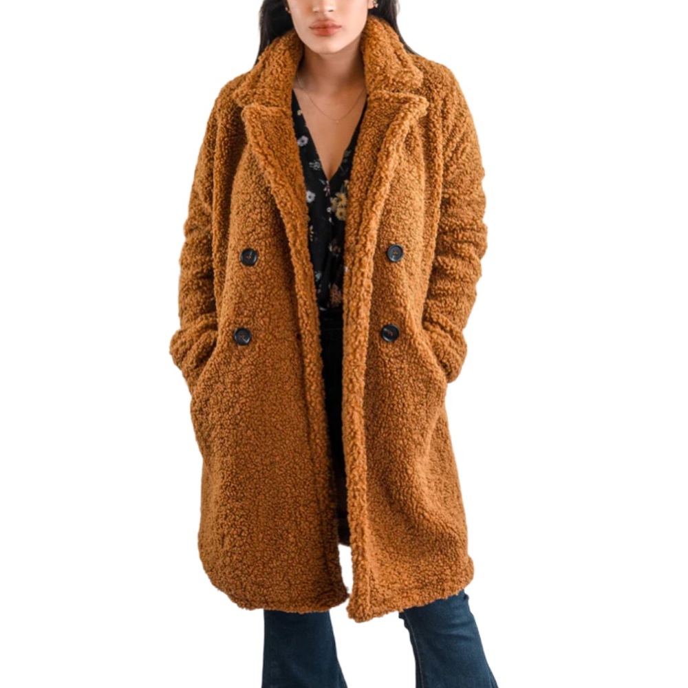 NWOT Bershka Teddy Coat